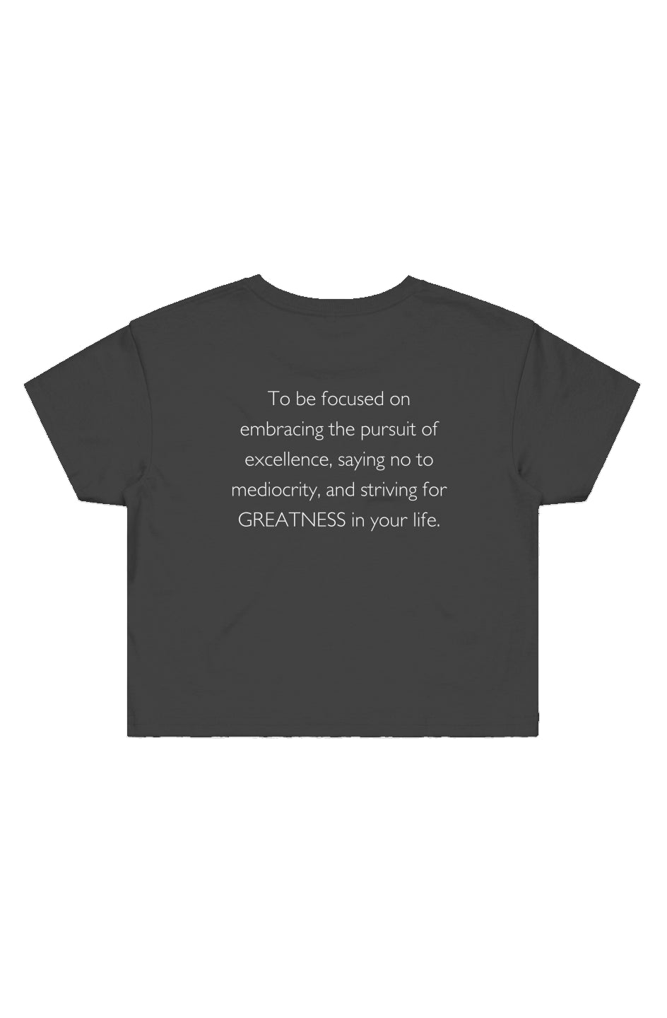 Dare to be great Crop Tee (blk)
